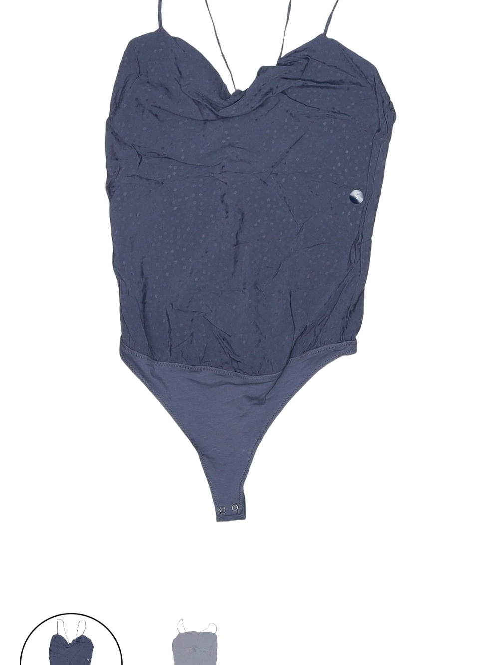 Abercrombie & Fitch Navy Dot Cami Bodysuit